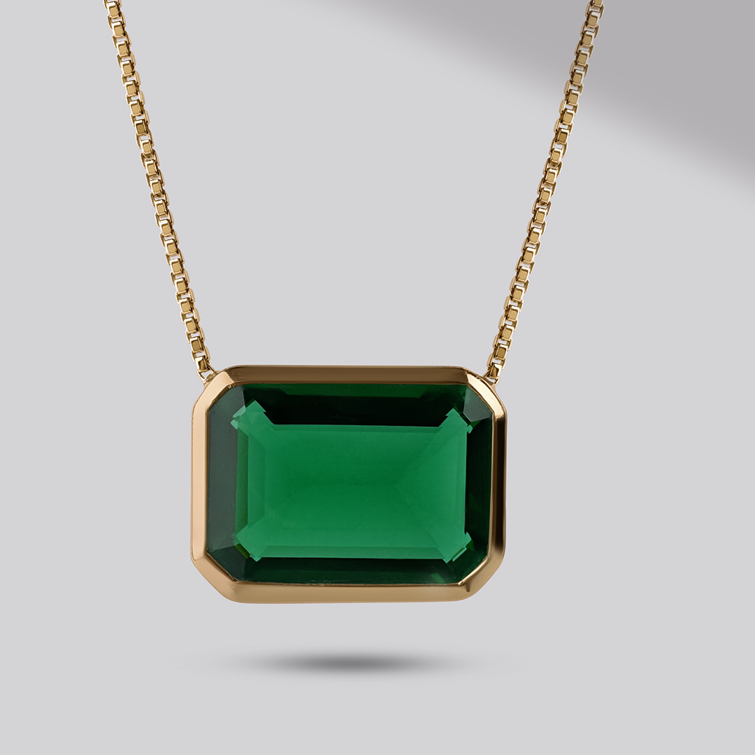 EMERALD BLOOM NECKLACE 18K Gold Vermeil — main view