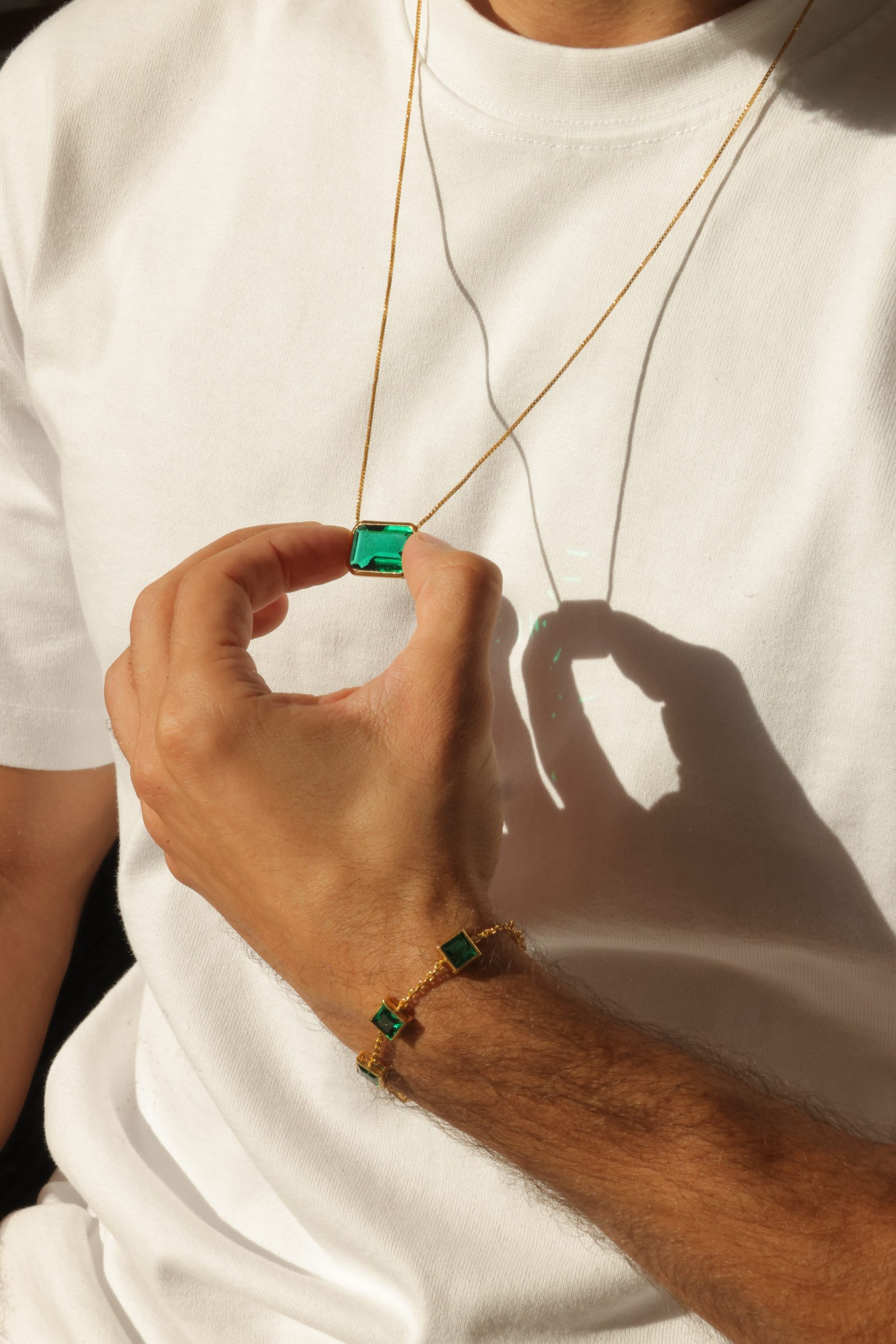 EMERALD BLOOM NECKLACE 18K Gold Vermeil — packaging view