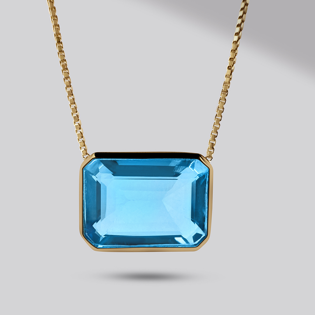 TOPAZ BREEZE NECKLACE 18K Gold Vermeil — main view