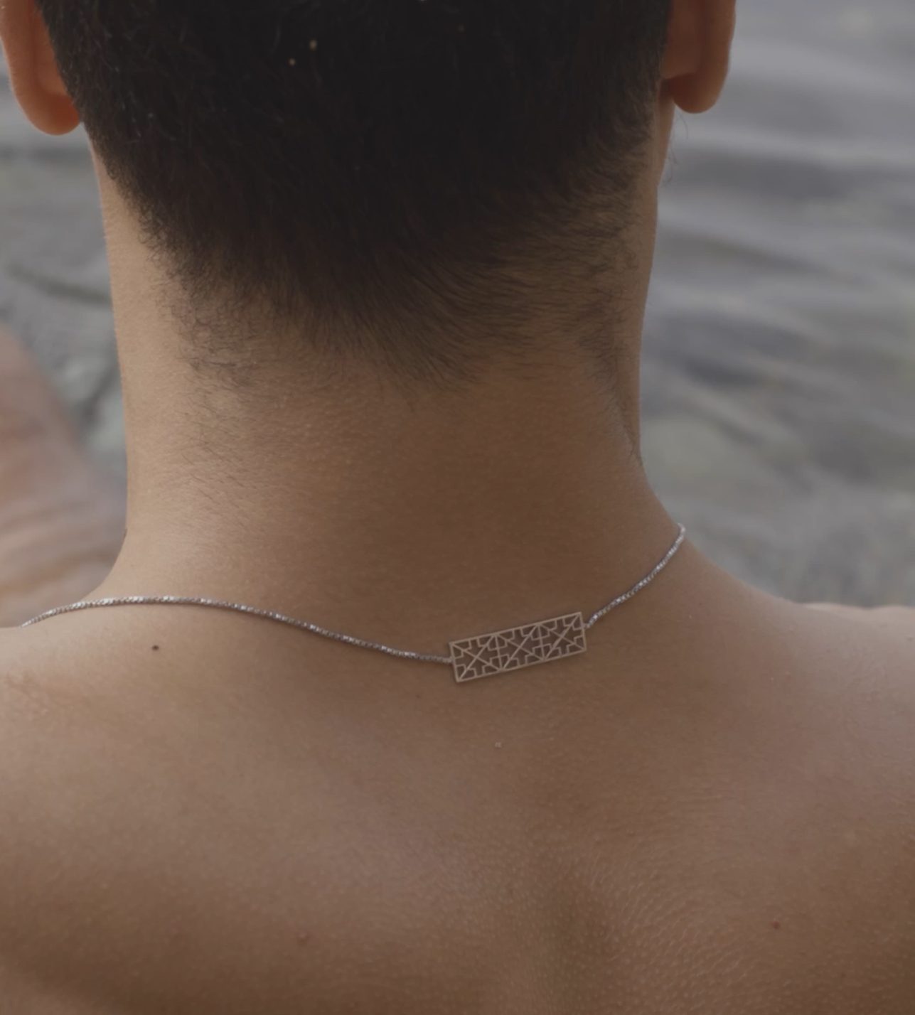 TOPAZ FLAME NECKLACE Sterling Silver — packaging view