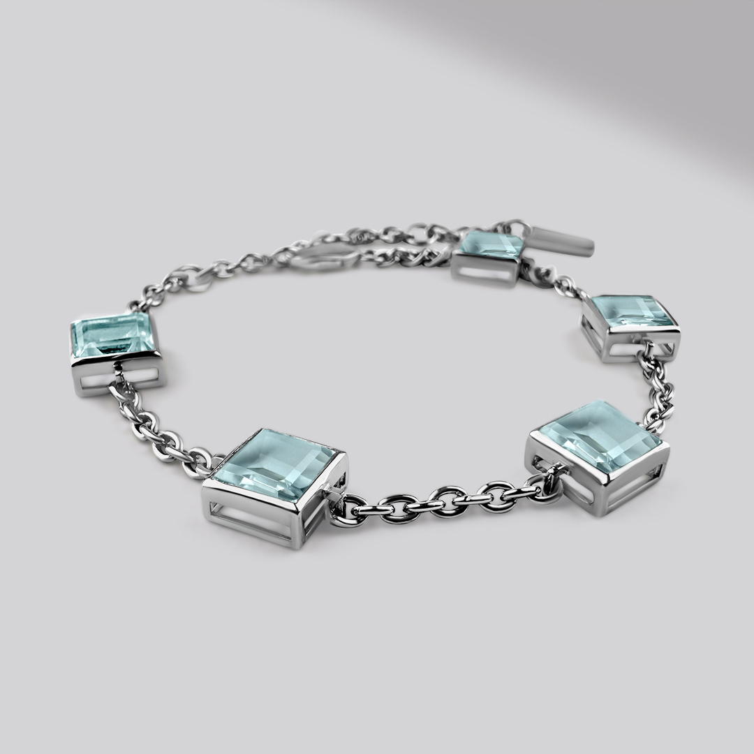 AQUA MIST BRACELET Sterling Silver — main view