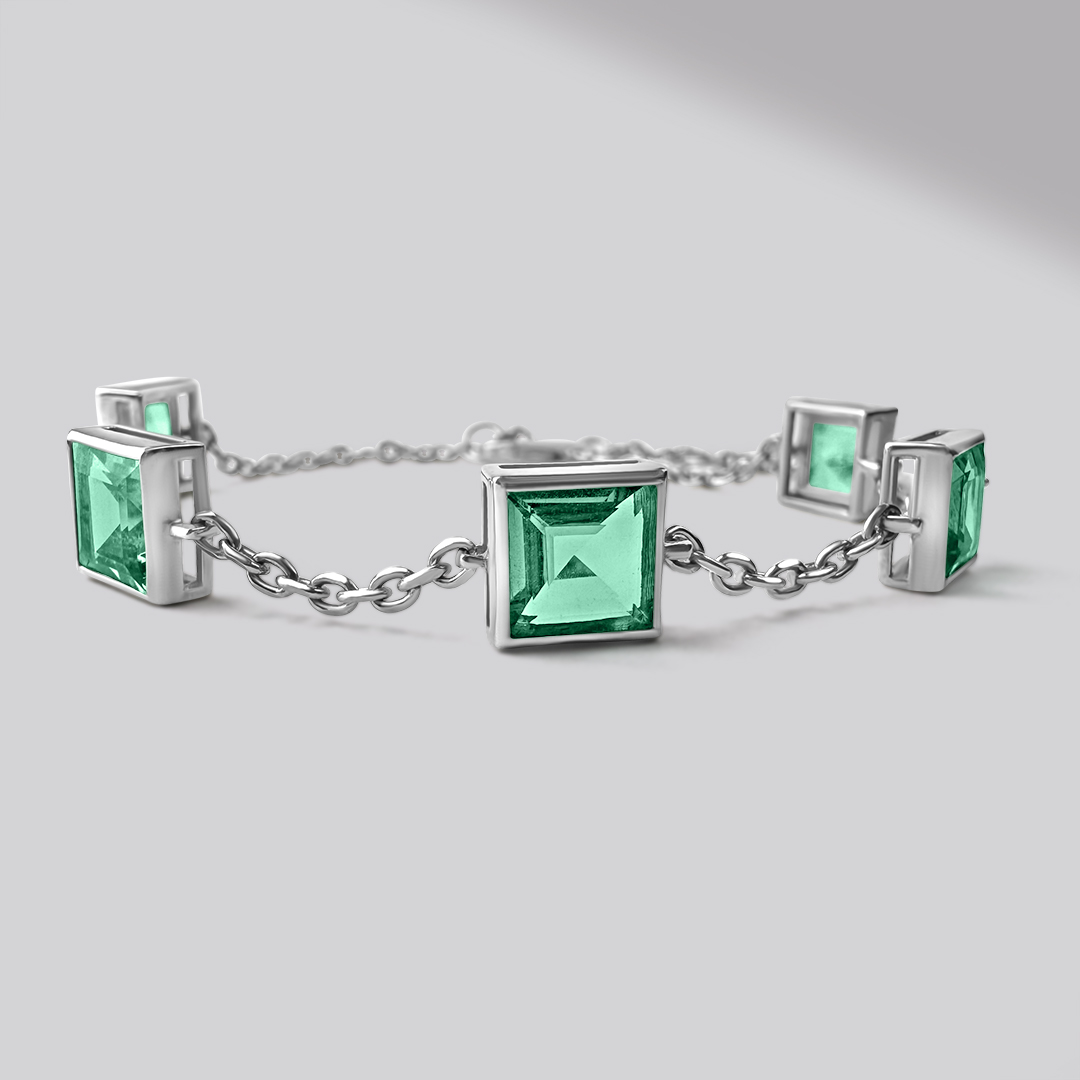 PARAÍBA FLOW BRACELET Sterling Silver — close-up