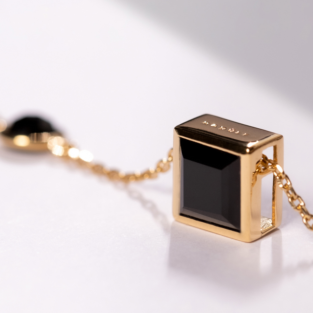 Guadalajara Dark Onyx 18K Gold Vermeil — main view