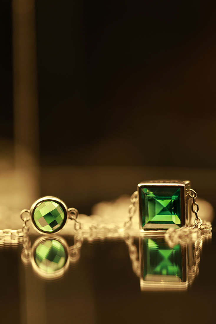 Bogota Emerald Sterling Silver — detail shot