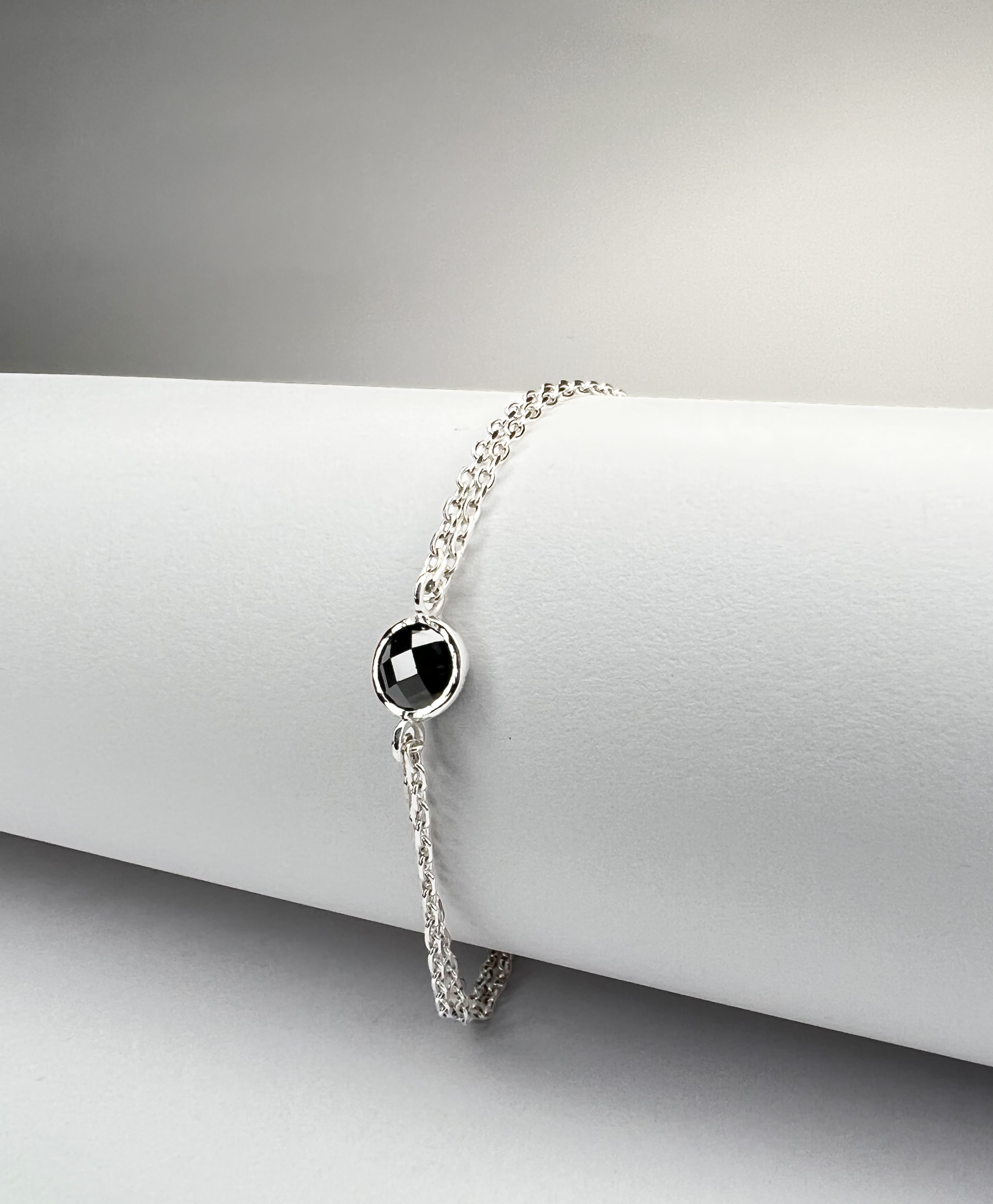 Guadalajara Onyx Bracelet Sterling Silver — close-up