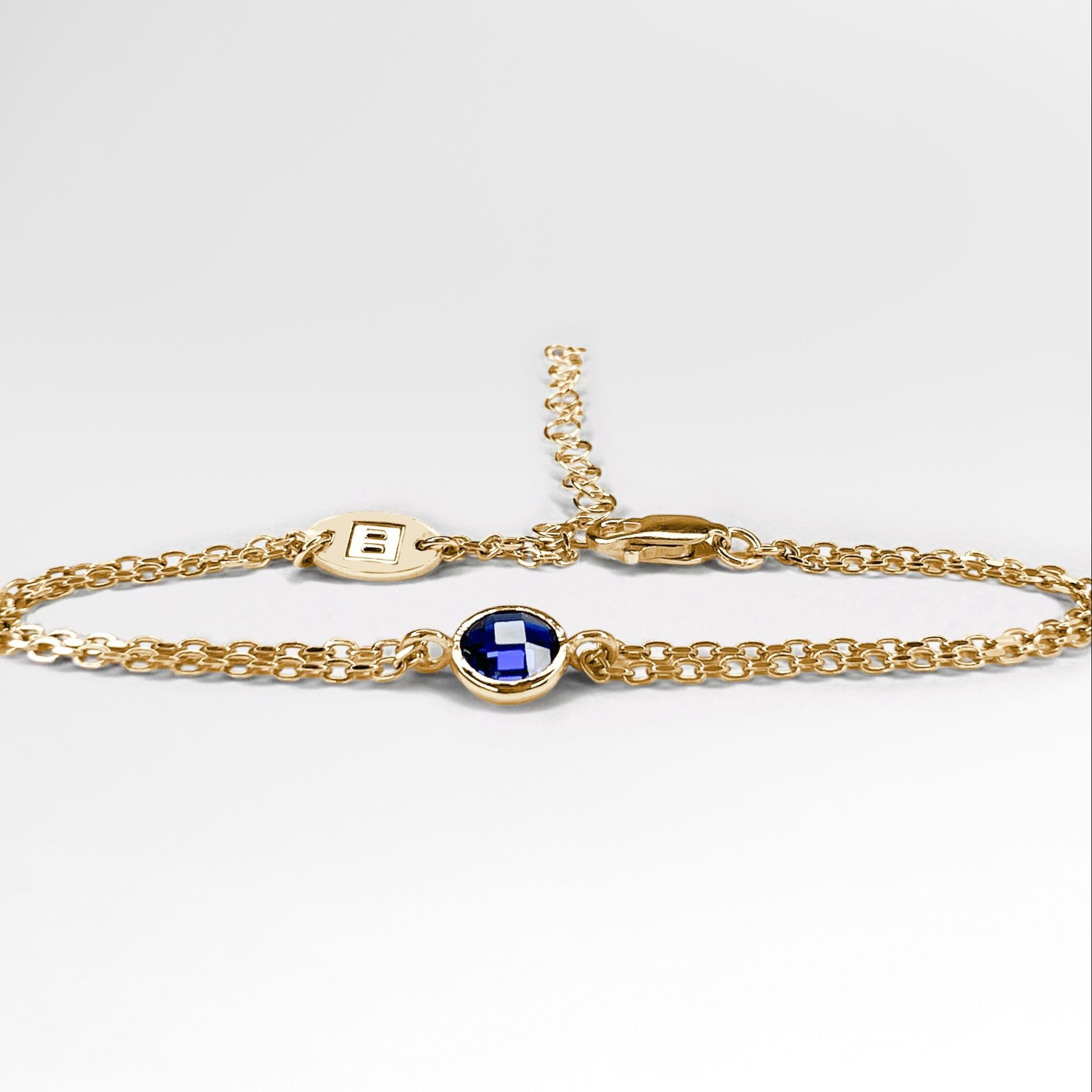 Barcelona Sapphire Bracelet 18K Solid Gold — main view