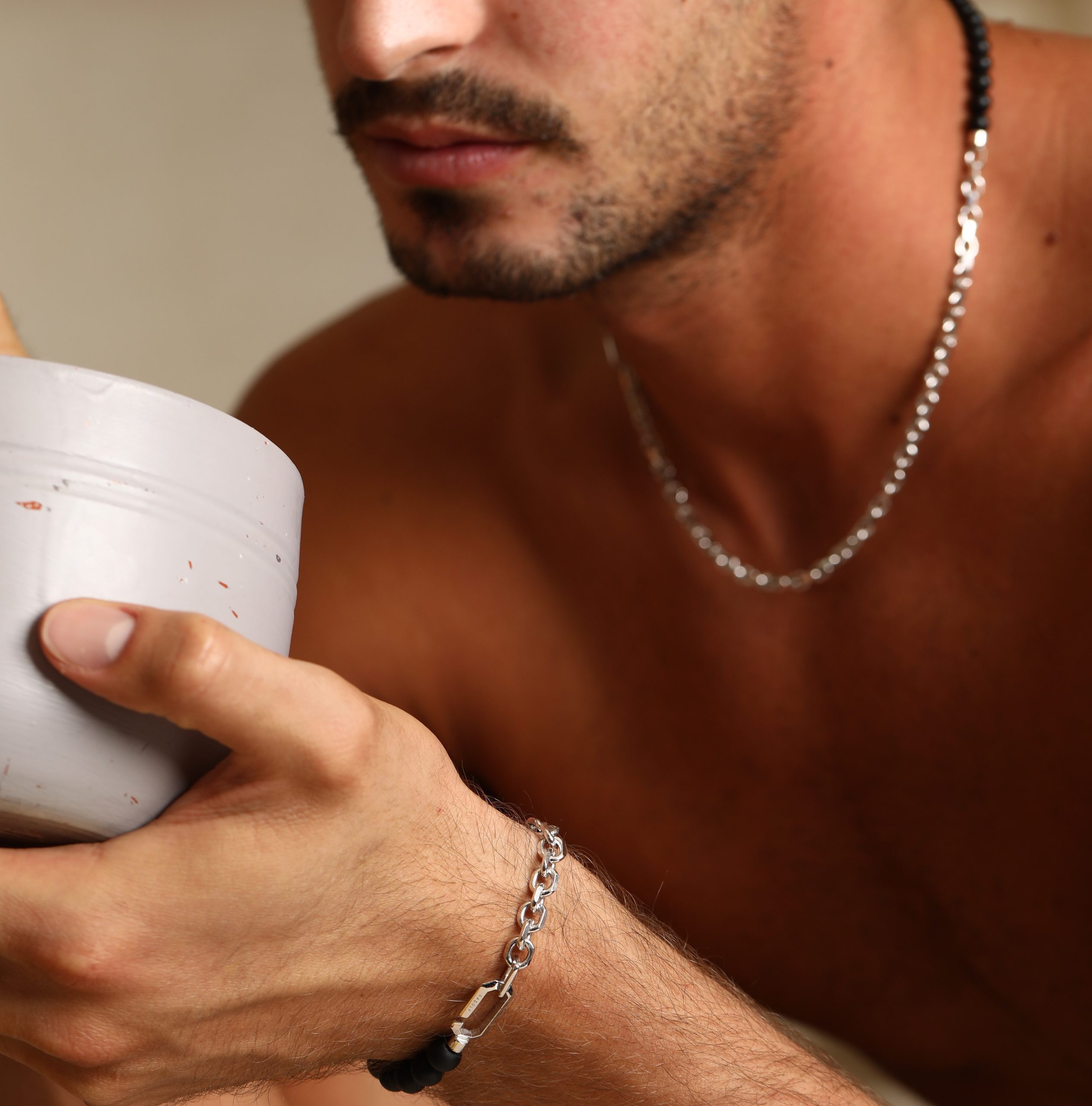 Agate Eclipse Bracelink — on model