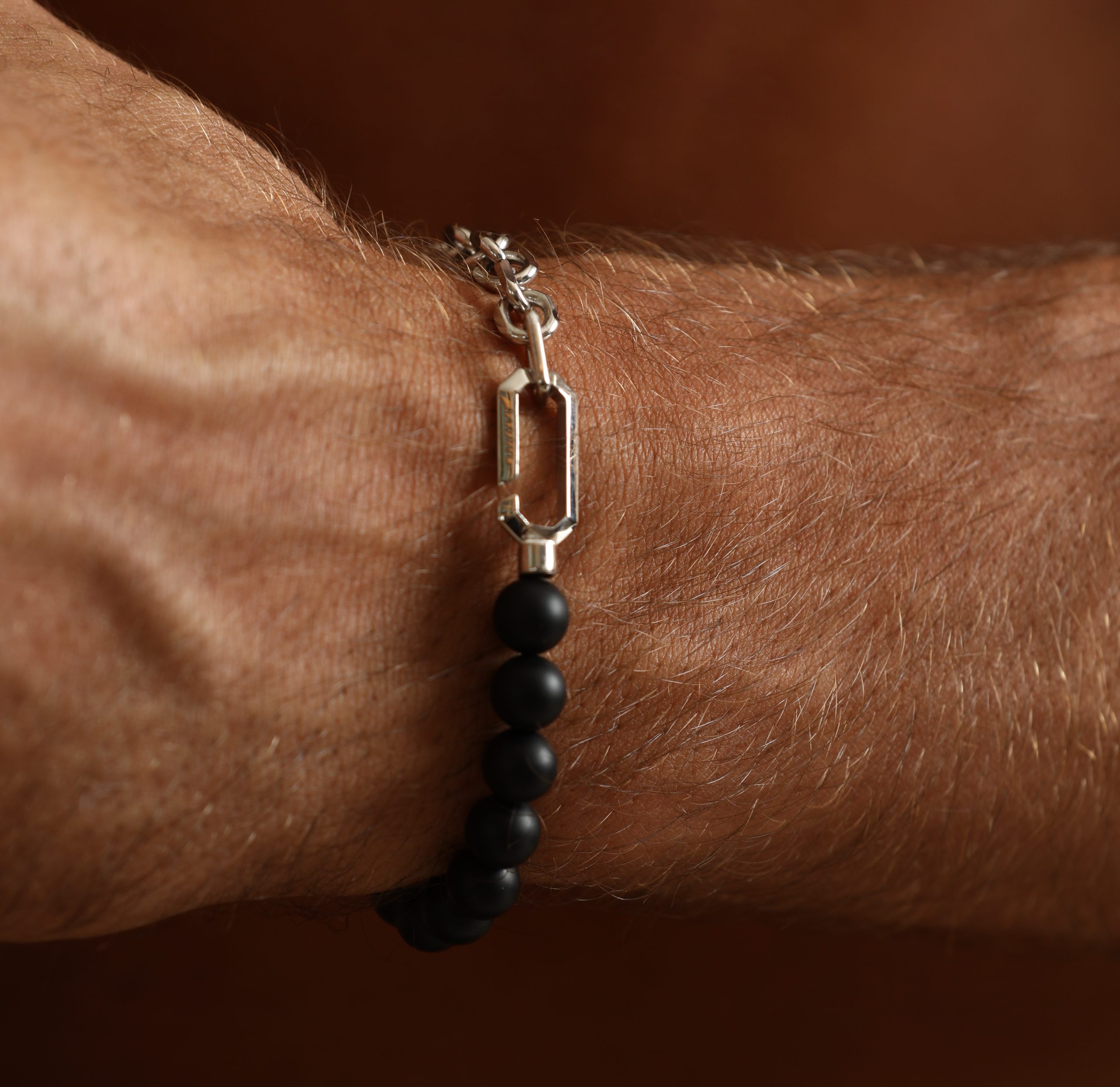 Agate Eclipse Bracelink — detail shot
